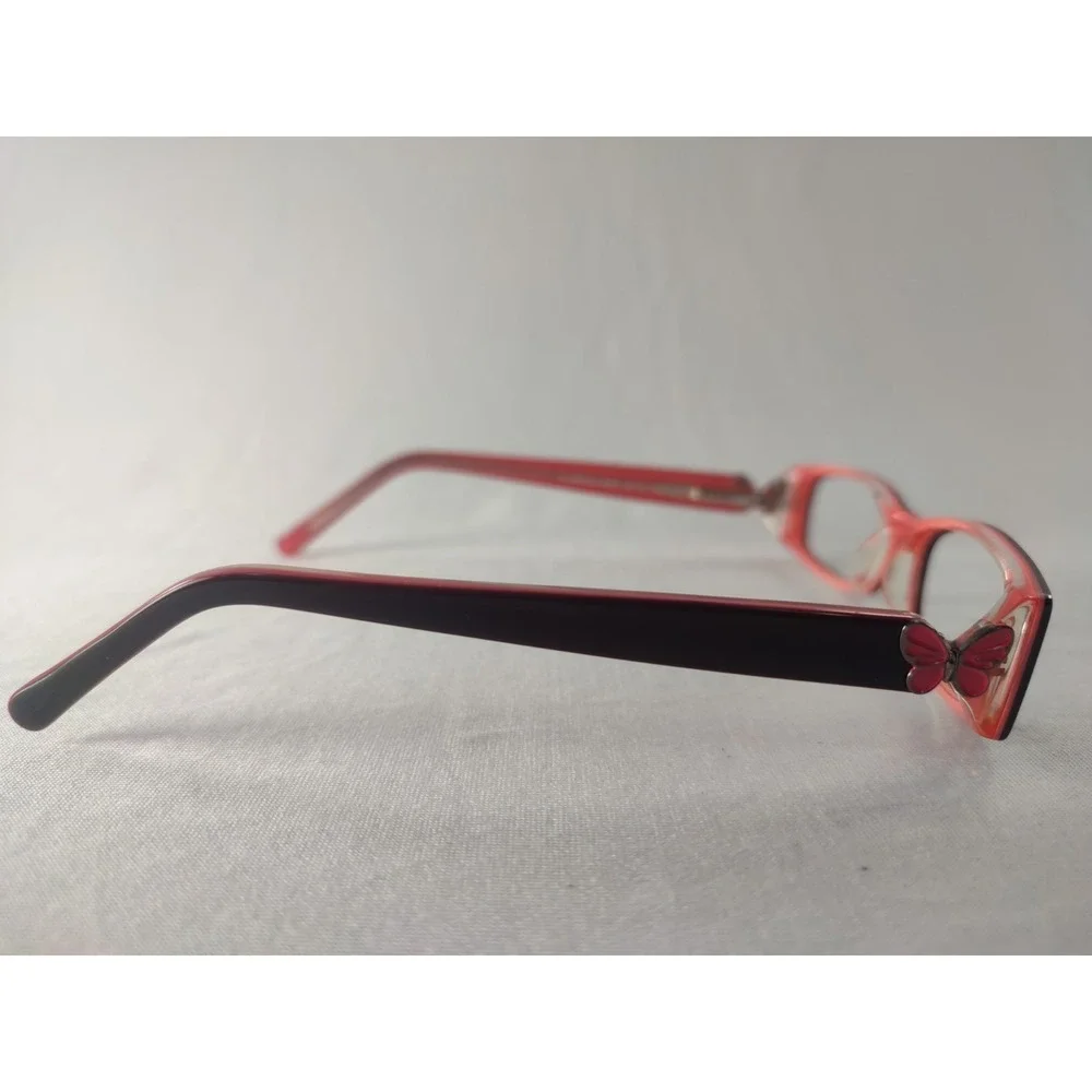 Candie's C HANNAH BUPK Burgundy Pink Butterfly‎ Eyeglass Frames 46-15-130 Petite